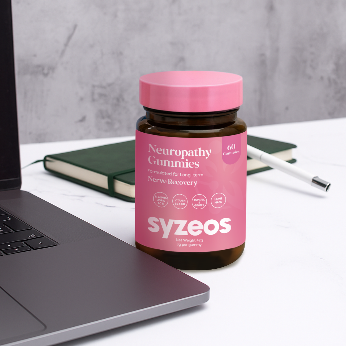 Syzeos Superfood Nerve Health Gummies